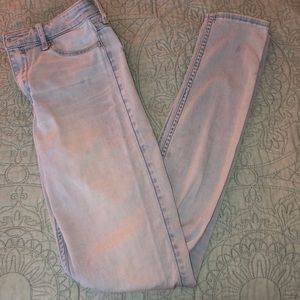 hollister high rise light wash jean leggings
